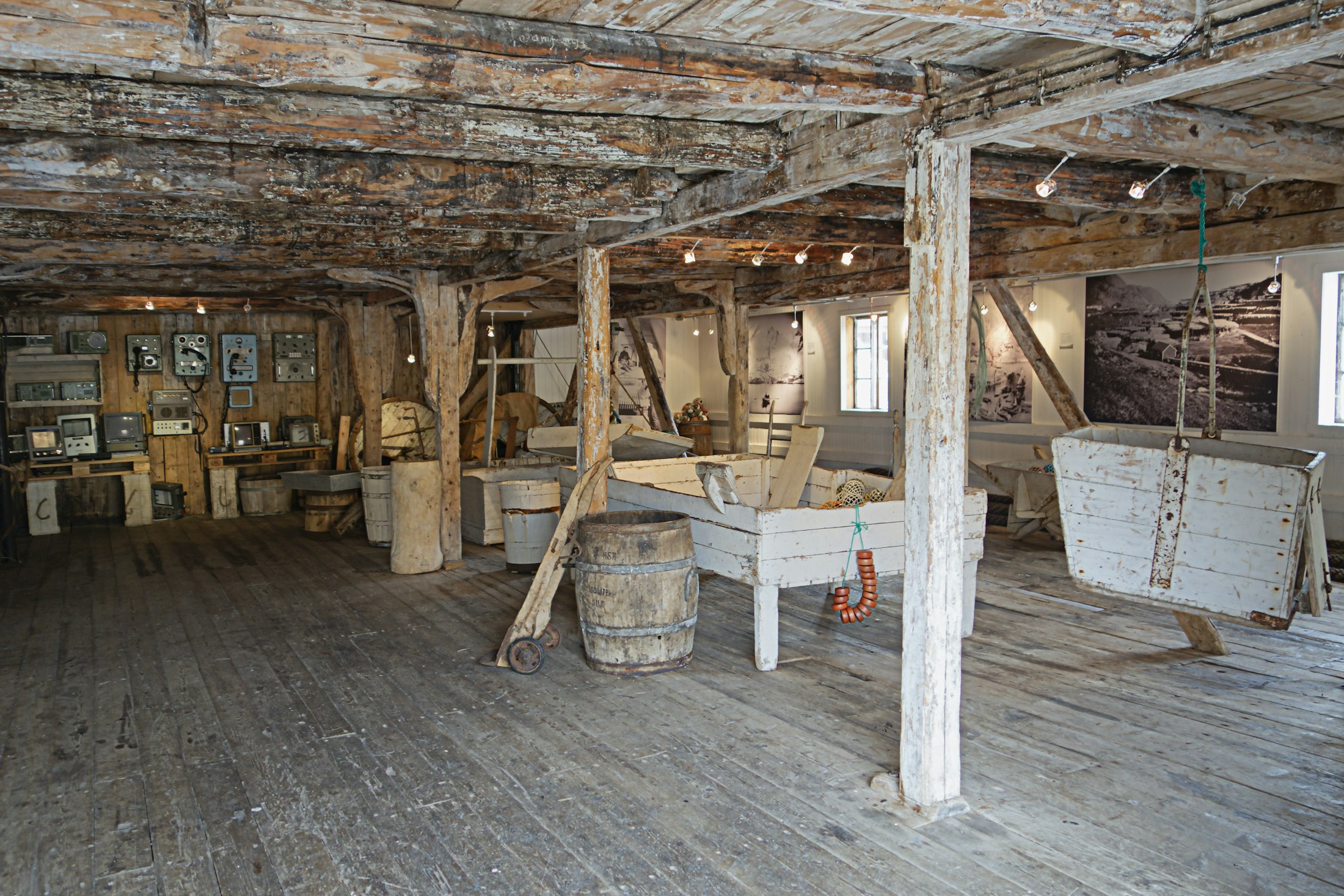A warm furniture workshop with timber pieces